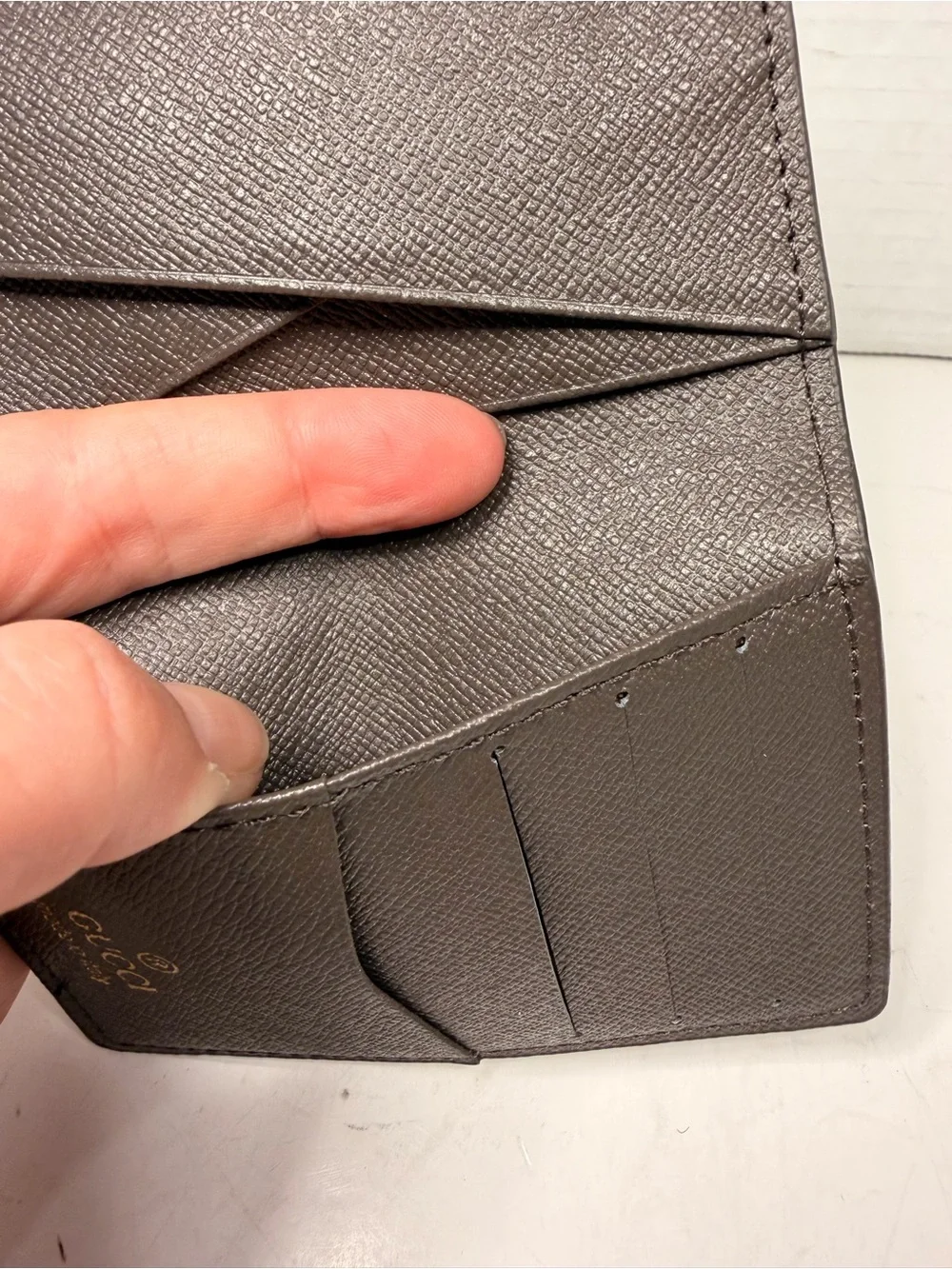 Gucci GG Supreme Monogram Card Holder Bifold Wallet